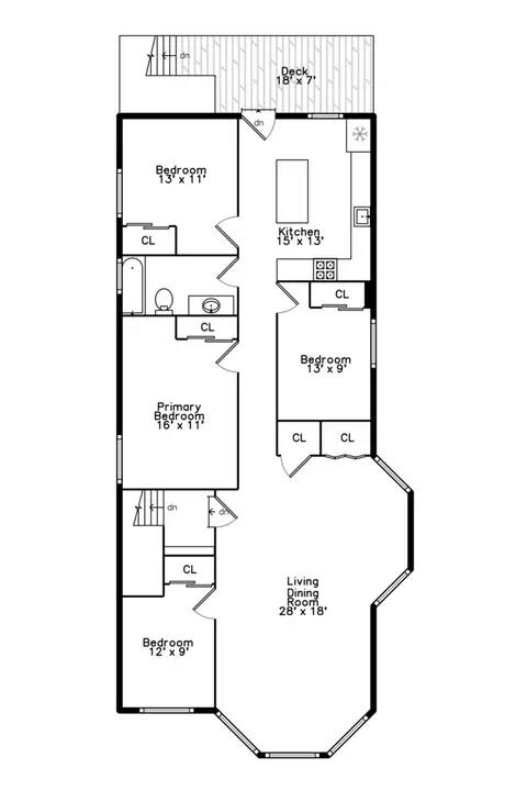 Floorplan - 5723 S Green St, Chicago, IL 60621 photo 2 of 3