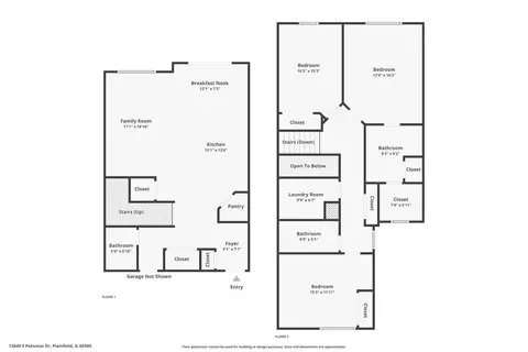 Floorplan - 12649 S Potomac Dr, Plainfield, IL 60585 photo 1 of 1