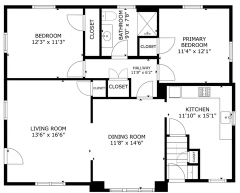 Floorplan - 306 Gregory St, Normal, IL 61761 photo 1 of 2