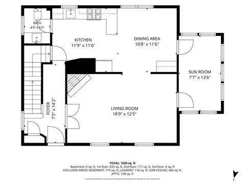 Floorplan - 95 Pine Ave, Riverside, IL 60546 photo 2 of 5