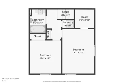 Floorplan - 1205 Quincy Ct, Wheeling, IL 60090 photo 3 of 3