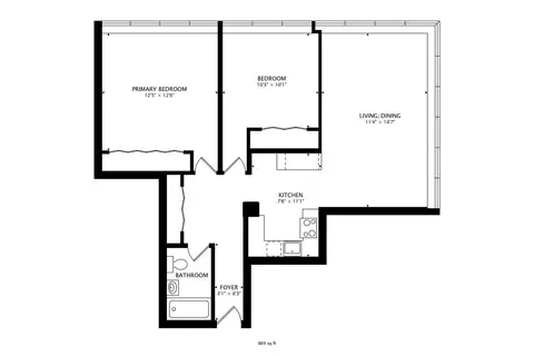 Floorplan - 345 Eastgate Pl #302, Chicago, IL 60616 photo 1 of 1