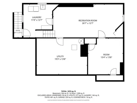 Floorplan - 334 Spruce St, Glenview, IL 60025 photo 1 of 3