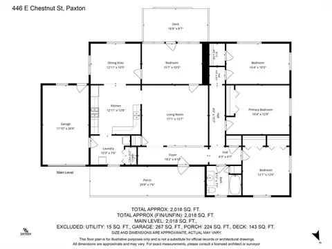 Floorplan - 446 Chestnut St E, Paxton, IL 60957 photo 1 of 1