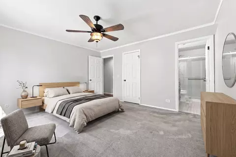 Bedroom - 586 Williamsburg Ct #A1, Wheeling, IL 60090 photo 3 of 5