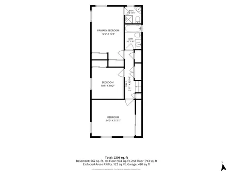Floorplan - 21 E Hillside Rd, Naperville, IL 60540 photo 4 of 4