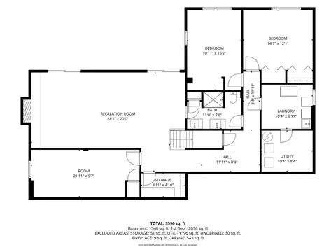 Floorplan - 13607 S Lake Dr, Plainfield, IL 60544 photo 2 of 3