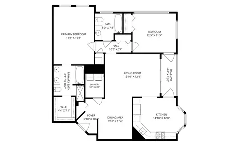 Floorplan - 660 Prestwick Ln #507, Wheeling, IL 60090 photo 1 of 1