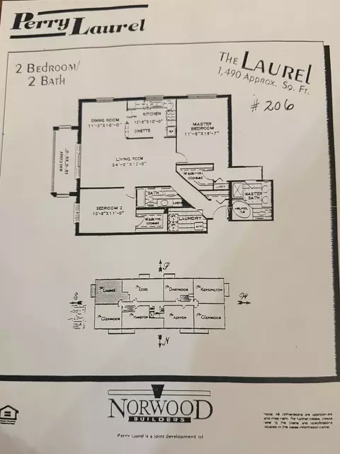 Floorplan - 1325 Perry St #206, Des Plaines, IL 60016 photo 1 of 1