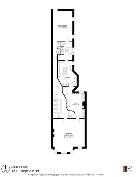 Floorplan - 32 E Bellevue Pl, Chicago, IL 60611 photo 2 of 4