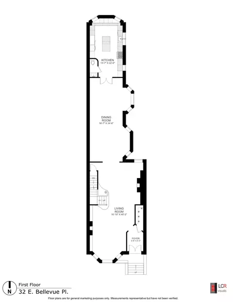 Floorplan - 32 E Bellevue Pl, Chicago, IL 60611 photo 1 of 4