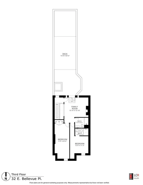 Floorplan - 32 E Bellevue Pl, Chicago, IL 60611 photo 3 of 4