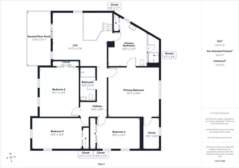 Floorplan - 3604 Meadow Ln, Glenview, IL 60025 photo 2 of 4
