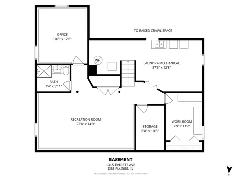 Floorplan - 1315 Everett Ave, Des Plaines, IL 60018 photo 2 of 2