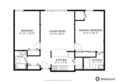Floorplan - 3255 Kirchoff Rd #203, Rolling Meadows, IL 60008 photo 1 of 1