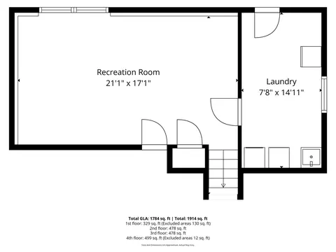 Floorplan - 1302 Coolidge Ave, Wheaton, IL 60189 photo 1 of 5