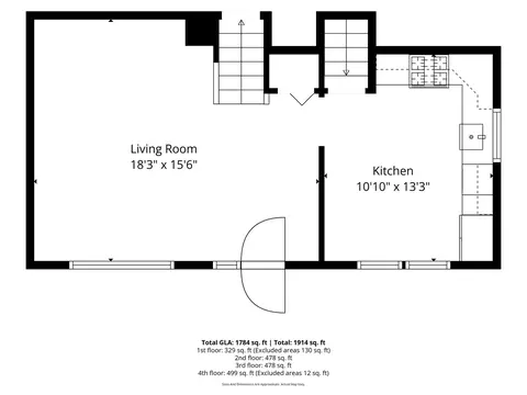 Floorplan - 1302 Coolidge Ave, Wheaton, IL 60189 photo 2 of 5