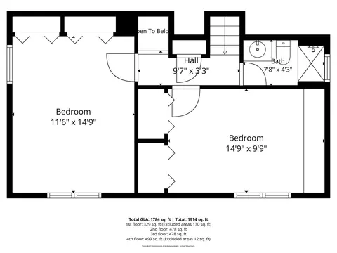 Floorplan - 1302 Coolidge Ave, Wheaton, IL 60189 photo 4 of 5