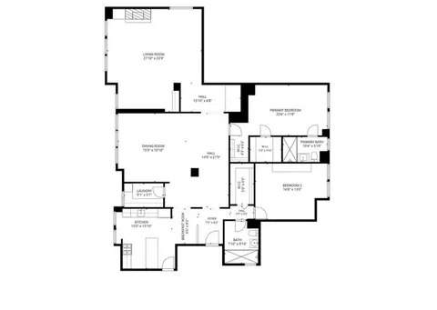 Floorplan - 20 E Cedar St #17C, Chicago, IL 60611 photo 1 of 1