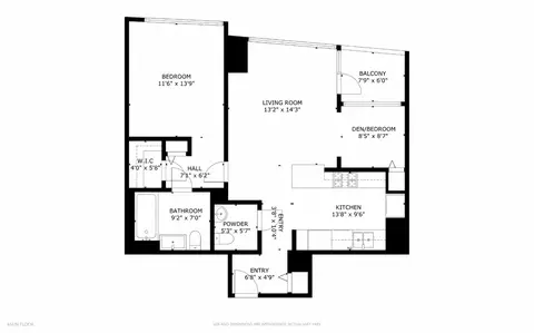 Floorplan - 60 E Monroe St #3306, Chicago, IL 60603 photo 1 of 1