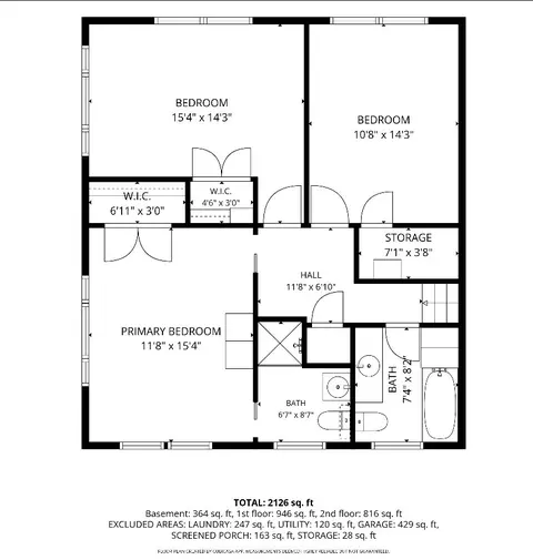 Floorplan - 1116 Woodview Rd, Burr Ridge, IL 60527 photo 2 of 3
