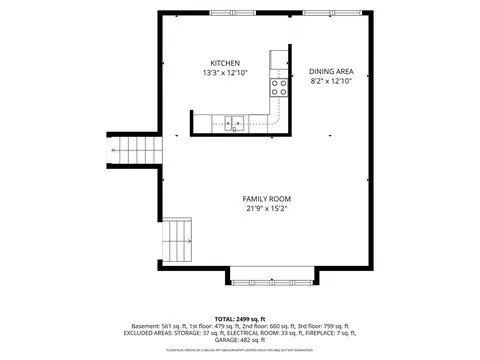 Floorplan - 539 Sandy Ln, Des Plaines, IL 60016 photo 3 of 4