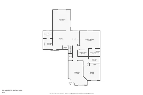 Floorplan - 826 S Edgewater Dr, Morris, IL 60450 photo 1 of 1