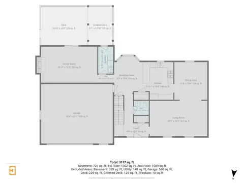 Floorplan - 1110 E Gartner Rd, Naperville, IL 60540 photo 2 of 4