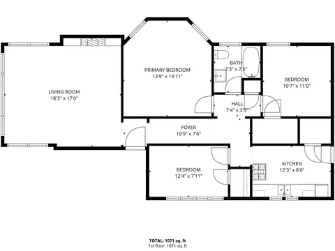 Floorplan - 2525 E 72nd Pl, Chicago, IL 60649 photo 1 of 2