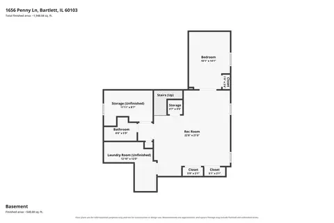 Floorplan - 1656 Penny Ln, Bartlett, IL 60103 photo 4 of 4