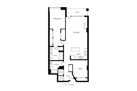 Floorplan - 1200 W Monroe St #603, Chicago, IL 60607 photo 1 of 2