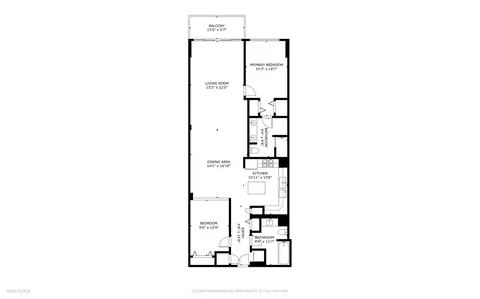 Floorplan - 3260 N Clark St #304, Chicago, IL 60657 photo 1 of 1