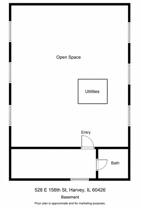 Floorplan - 528 E 156th St, Harvey, IL 60426 photo 3 of 3