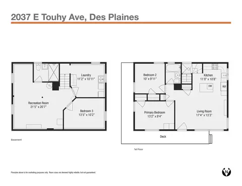 Floorplan - 2037 E Touhy Ave, Des Plaines, IL 60018 photo 1 of 1