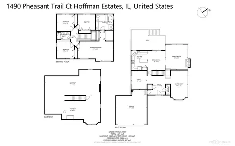 Floorplan - 1490 Pheasant Trail Ct, Hoffman Estates, IL 60192 photo 1 of 1