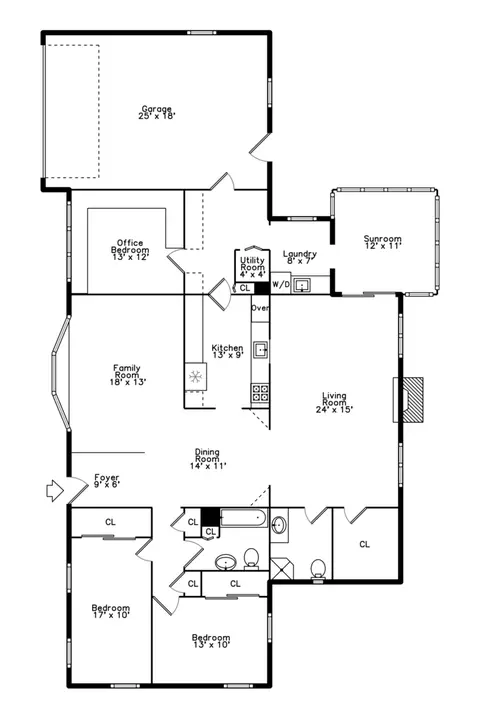 Floorplan - 3843 Springdale Ave, Glenview, IL 60025 photo 1 of 2