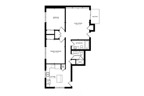 Floorplan - 6841 N Northwest Hwy #3C, Chicago, IL 60631 photo 1 of 1