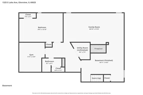 Floorplan - 1325 E Lake Ave, Glenview, IL 60025 photo 6 of 9