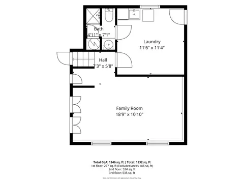 Floorplan - 1 N043 Darling St, Carol Stream, IL 60188 photo 1 of 4