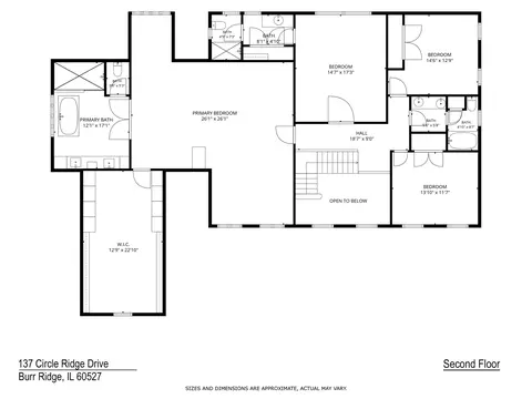 Floorplan - 137 Circle Ridge Dr, Burr Ridge, IL 60527 photo 2 of 3