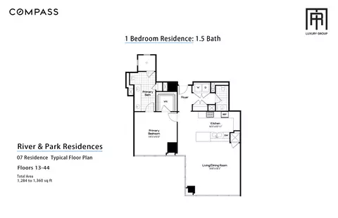 Floorplan - 363 E Wacker Dr #1607, Chicago, IL 60601 photo 1 of 1