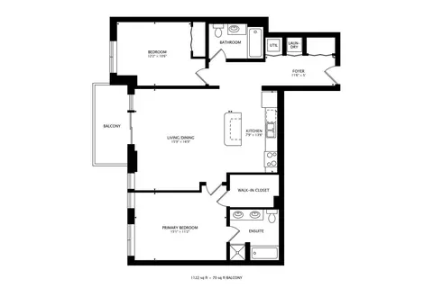 Floorplan - 5 E 14th Pl #1606, Chicago, IL 60605 photo 1 of 1