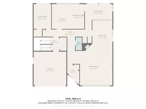 Floorplan - 8361 Clynderven Rd, Burr Ridge, IL 60527 photo 1 of 3