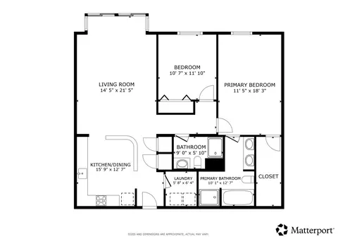 Floorplan - 50 N Bokelman St #534, Roselle, IL 60172 photo 1 of 1