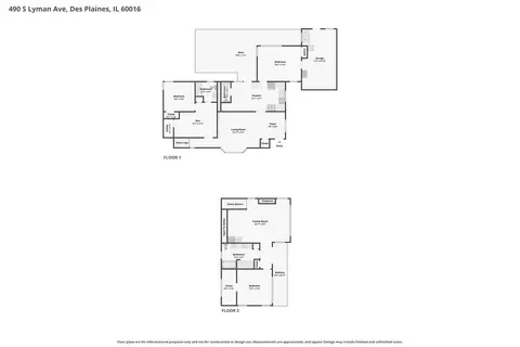 Floorplan - 490 S Lyman Ave, Des Plaines, IL 60016 photo 1 of 3