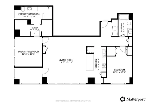 Floorplan - 8 E Randolph St #1605, Chicago, IL 60601 photo 1 of 1