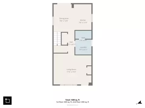 Floorplan - 17089 Crane Ave, Hazel Crest, IL 60429 photo 1 of 3