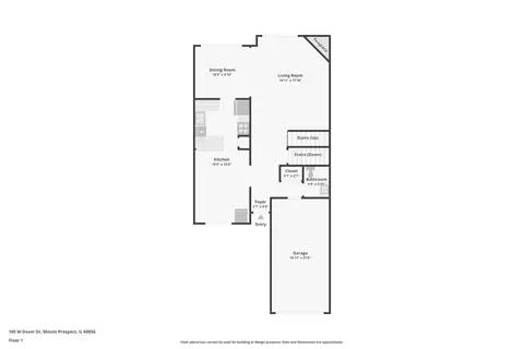 Floorplan - 105 W Dover Dr, Mount Prospect, IL 60056 photo 1 of 3