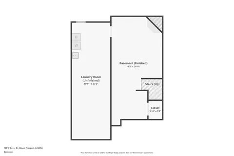 Floorplan - 105 W Dover Dr, Mount Prospect, IL 60056 photo 3 of 3