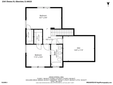 Floorplan - 2361 Dewes St, Glenview, IL 60025 photo 3 of 3